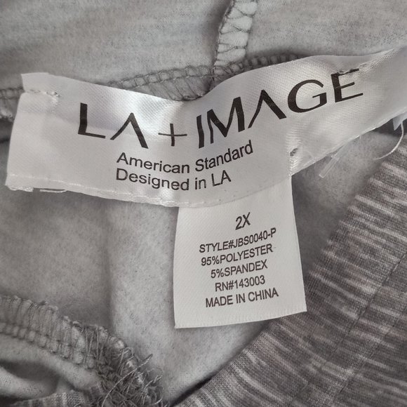 Nwt LA + IMAGE Gray Hooded  Sweatshirt Sz 2X WARM! - Picture 6 of 7